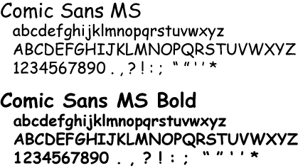 typesetting fonts
